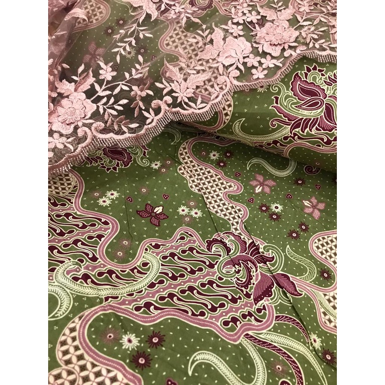 Kain Batik Meteran Pekalongan Bahan Katun Premium Jumputan Seragam Wisuda Sarimbit Kondangan Wanita Pria