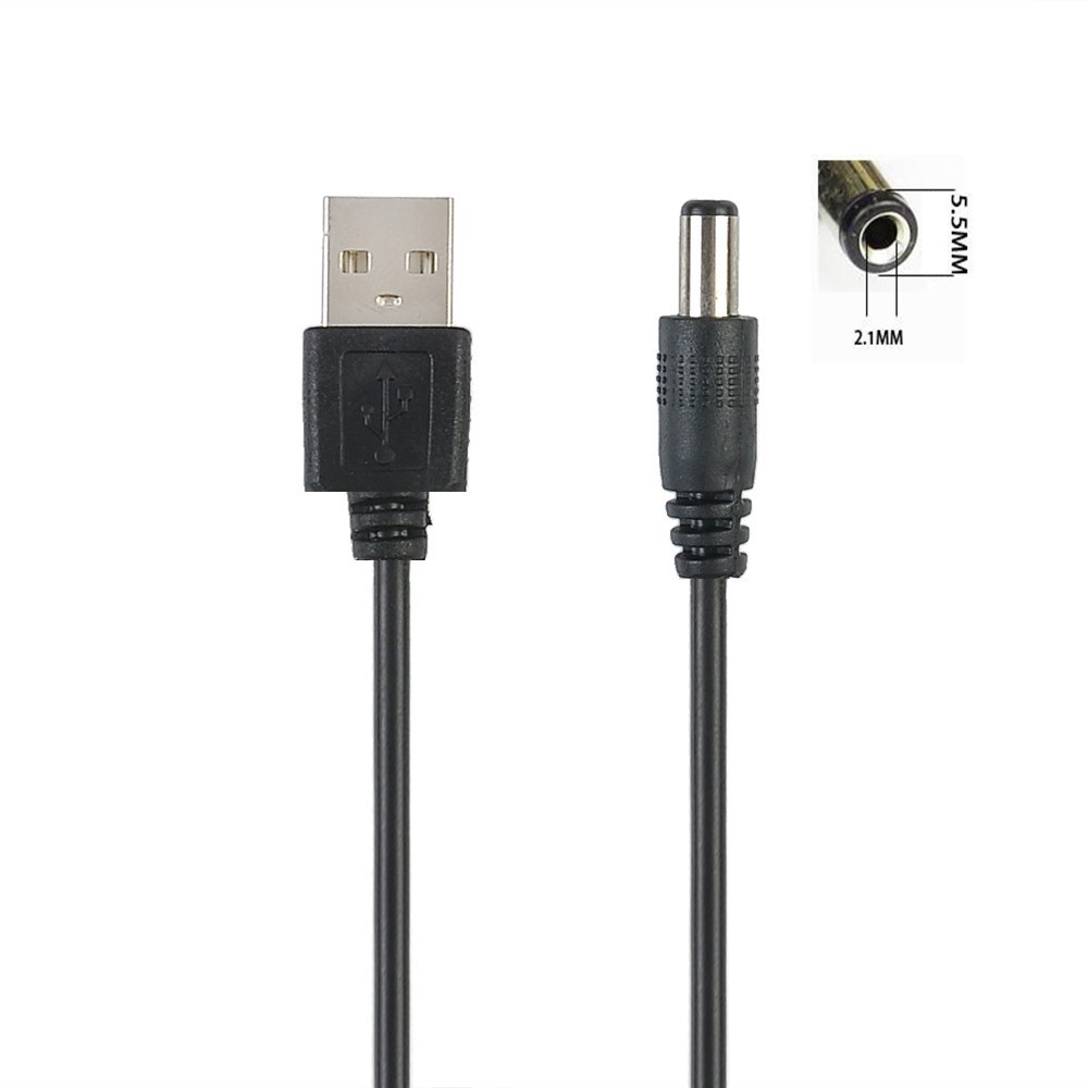 Kabel Power Supply USB Ke DC2.0 / 2.5 / 3.5 / 4.0 / 5.5mm Untuk Speaker