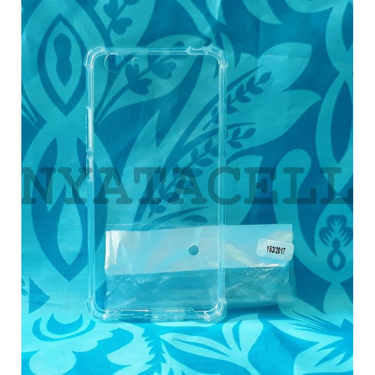 NEW CASE ANTICRACK FIBER VIVO Y53 2017/SOFT HARD CASING COVER CLEAR MILENIA