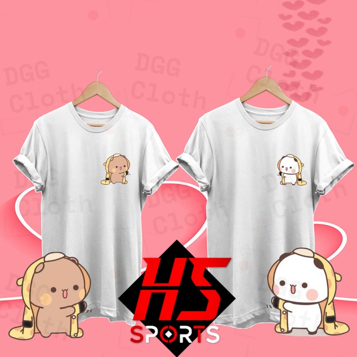 KAOS COUPLE/KAOS PASANGAN/BAJU COUPLE/BAJU PASANGAN &quot;BUBU DUDU PAKAI JAKET