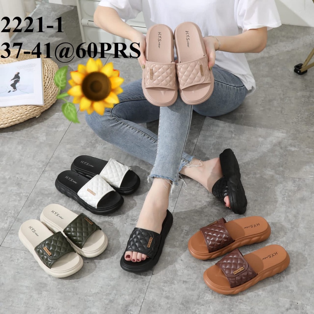 Sandal Karet Jelly Wedges Wanita import Model Terbaru Original Kekinian by AGUNG STYLE Balance 2221-1