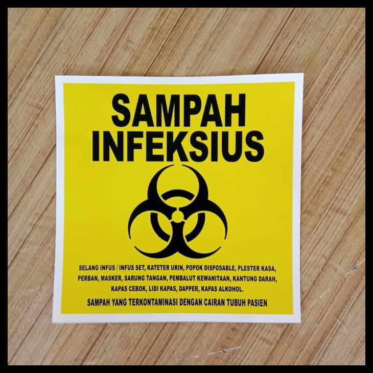 

Stiker K3 Rambu Safety Uk. Sampah Infeksius - 15X15