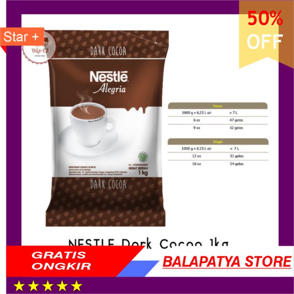 

HOT PROMO !!! NESTLE ALEGRIA DARK Cocoa Chocolate 1kg