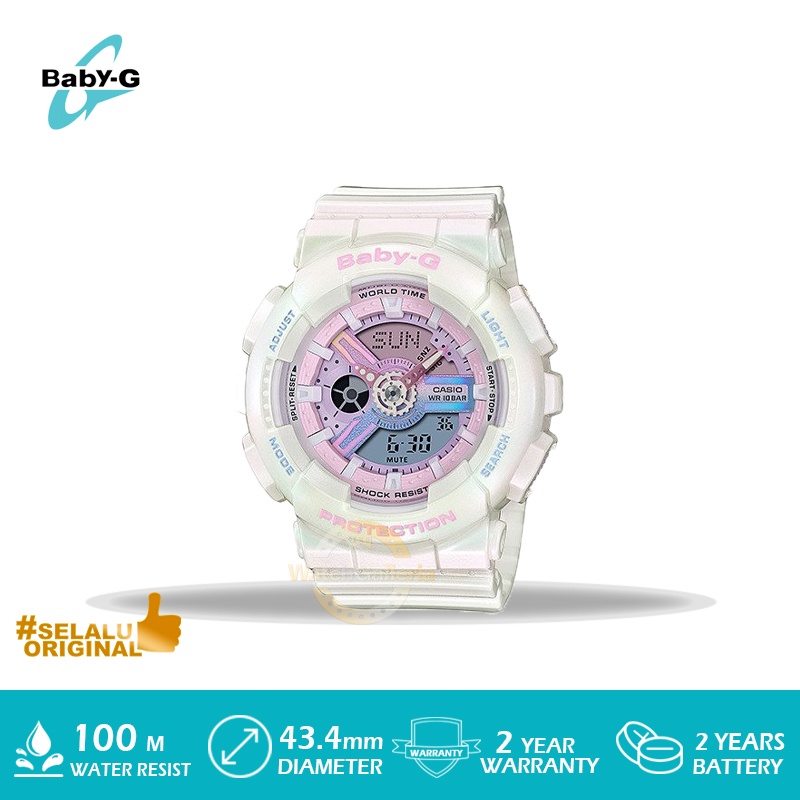 Jam Tangan Wanita Casio Baby-G BA-110PL-7A1DR / BA-110PL-7A1 / BA-110PL