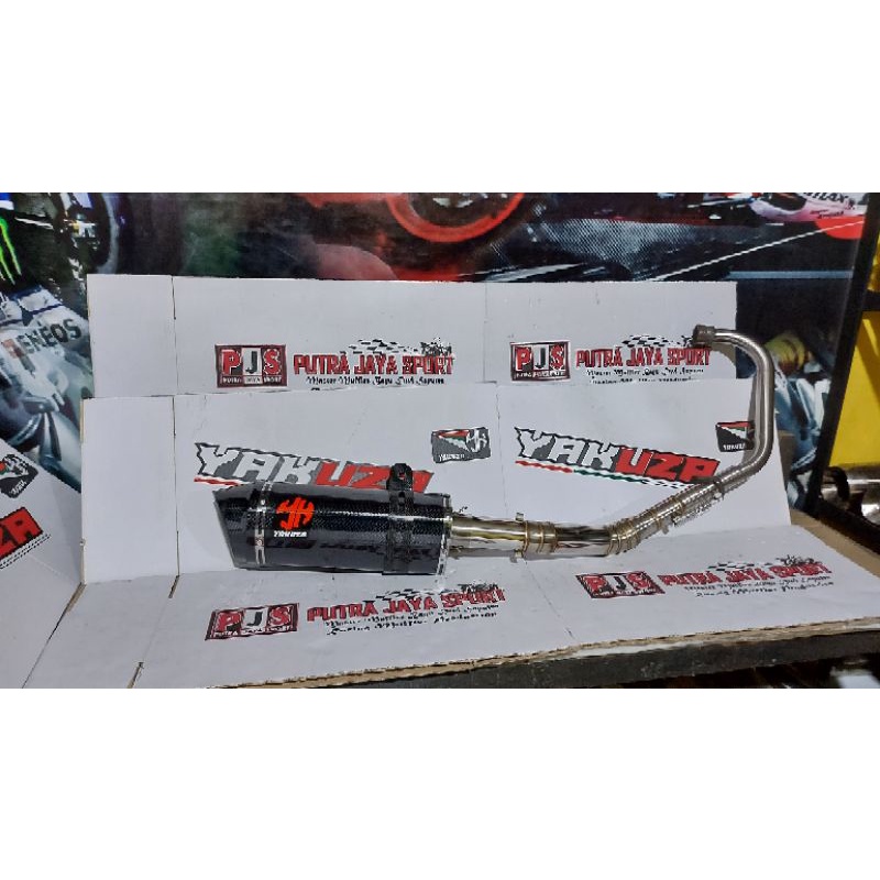 knalpot yakuza for cbr150/New cb/gsx/vixion /r15 full system ( pnp )