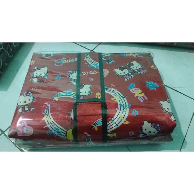 Tikar Lipat Ajaib + Tas Cantik. / tikar lipat piknik / tikar lipat microsatin / ukuran 3 meter