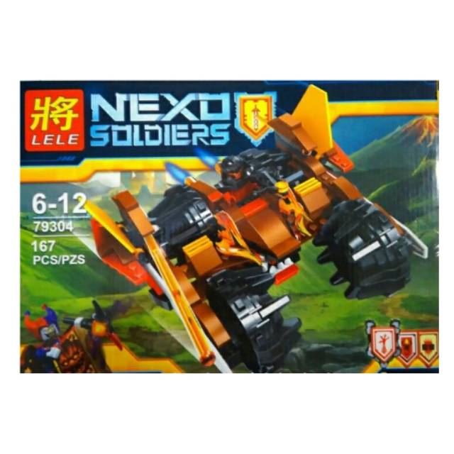 Lego Bricks Nexo Soldiers Crust Smasher Nick Knights Minifigure 79304 block Koleksi kado Anak