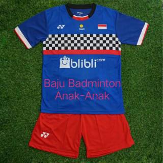 Baju Badminton  Anak  Y151 stelan Badminton  Anak  Kaos  