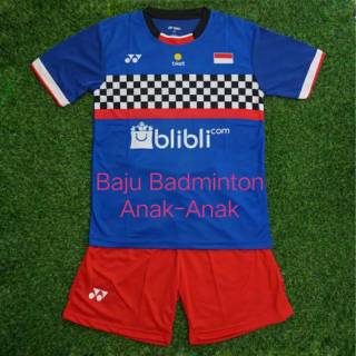 Baju Badminton  Anak  Y151 stelan Badminton  Anak  Kaos  