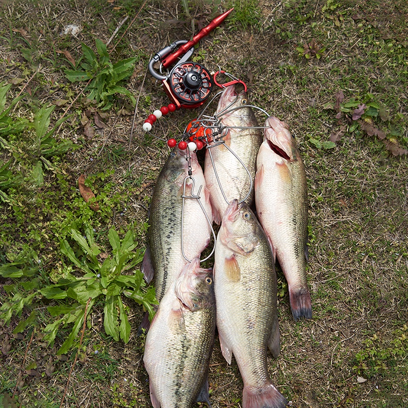 Lockfish Buckle 8M Steel Wire Rope Fishing Lock Buckle 1 Set 32Cm/195G 10 Stainless Steel Snaps Fishing Gear Fish Float Fishing Accessories