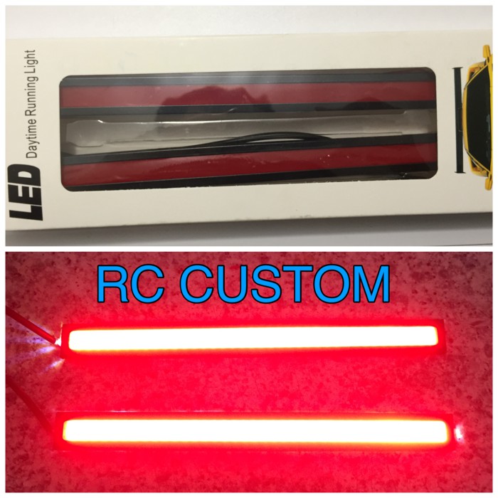 lampu led drl plasma cob 17cm warna merah grade a++