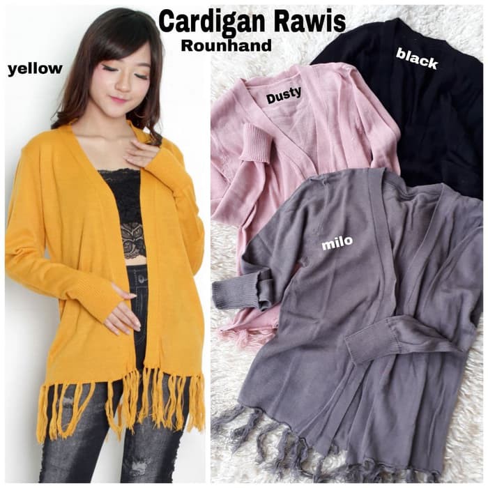 [Cardy rawis 2 RO] cardigan wanita rajut varian warna