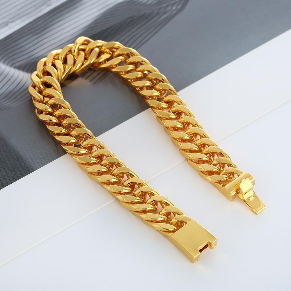 Gelang Cuban TOP Gelang Mode Baru Gelang Mewah Hip Hop