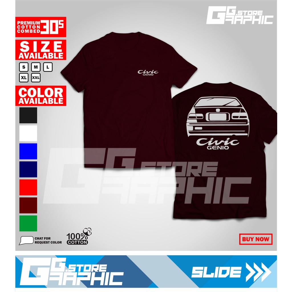 Kaos CIVIC GENIO DB Murah