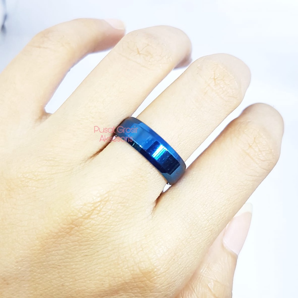 Cincin Couple Titanium ANTI KARAT SELAMANYA PGM CT134 (SATUAN)