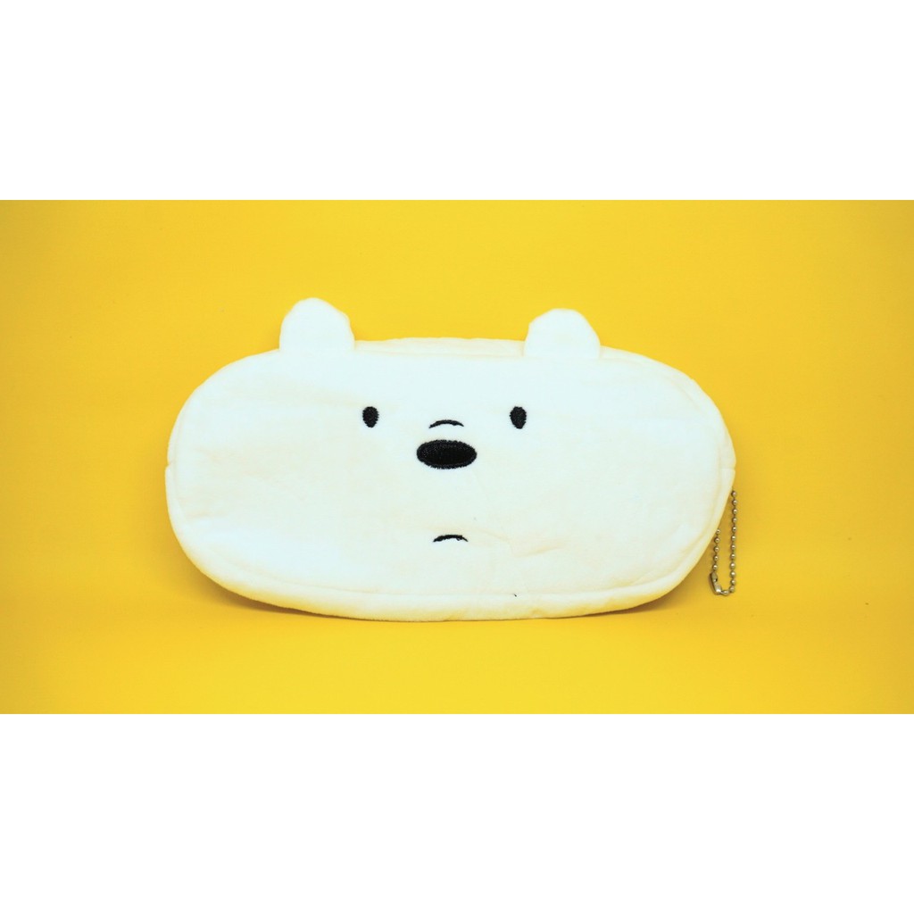 KOTAK PENSIL WBB 1 SET TEMPAT PENSIL KAIN WE BARE BEAR GRIZZLY ICE BEAR PANDA GROSIR IMPORT TERMURAH