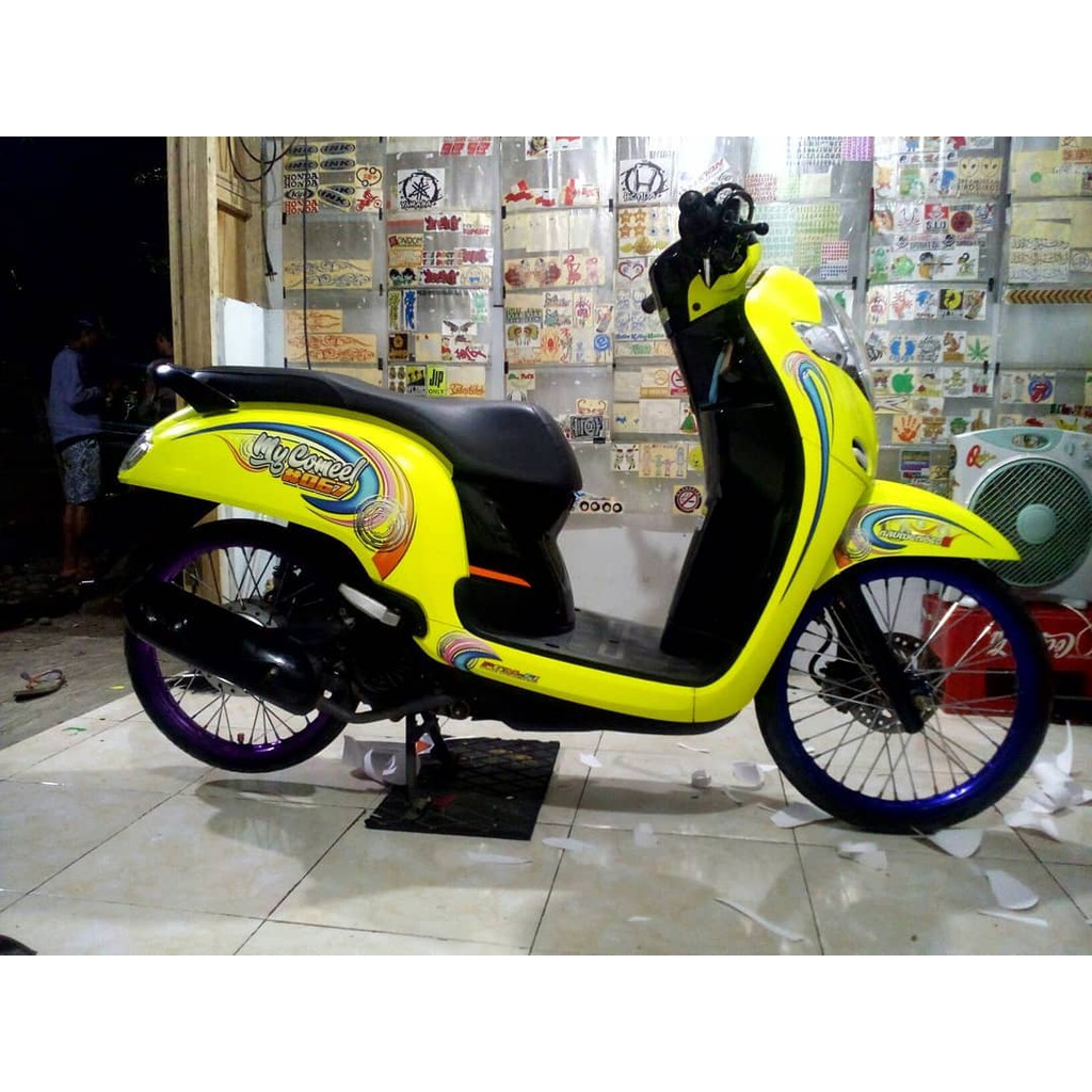 striping scoopy variasi /variasi sticker scoopy / semua warna bisa custom nama