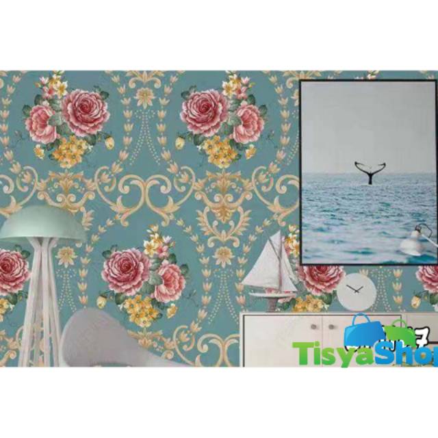 Wallpaper Dinding Bunga Tosca Minimalis uk:45 cm x 9 meter