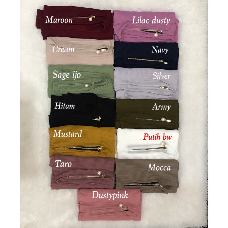 INNARA | Pashmina Zipper Plisket