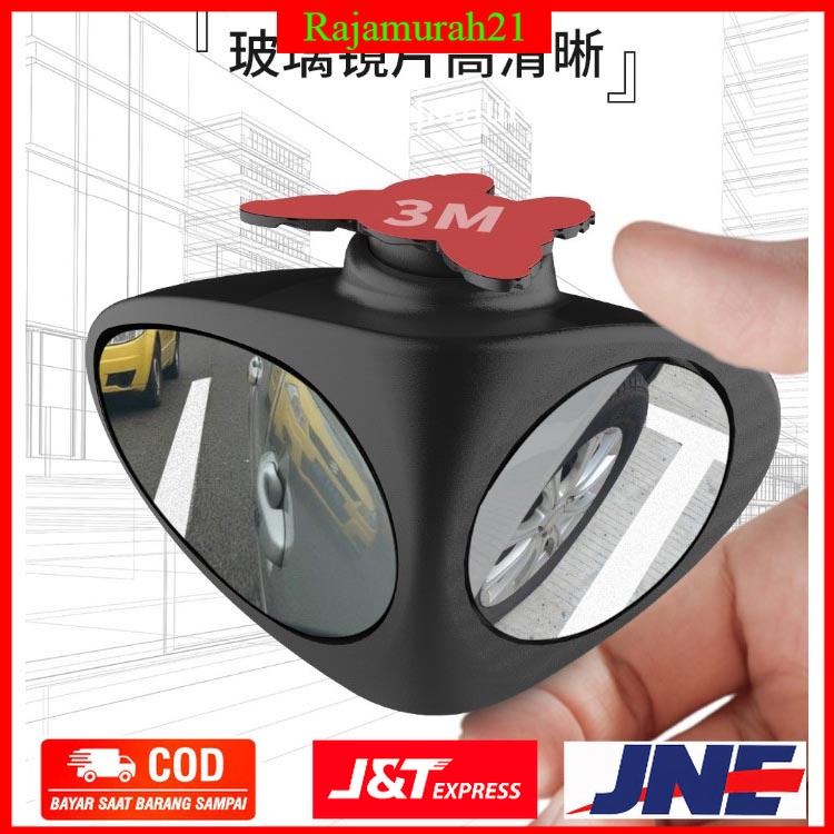 3R Kaca Spion Blindspot Wide Angle Big Vision Left - HT-051 - Black - OMRSJTBK