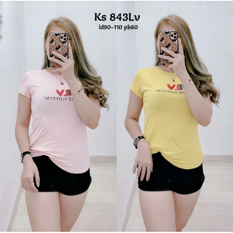 ATASAN WANITA KAOS IMPORT LV 843