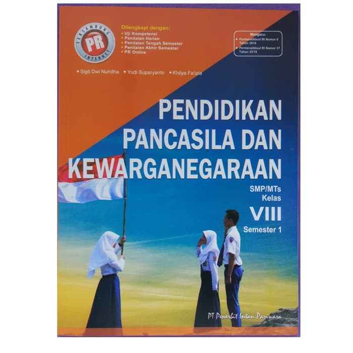 READY BUKU PR PPKN KELAS 8 SMP SEMESTER 1 TERBARU PT INTAN PARIWARA