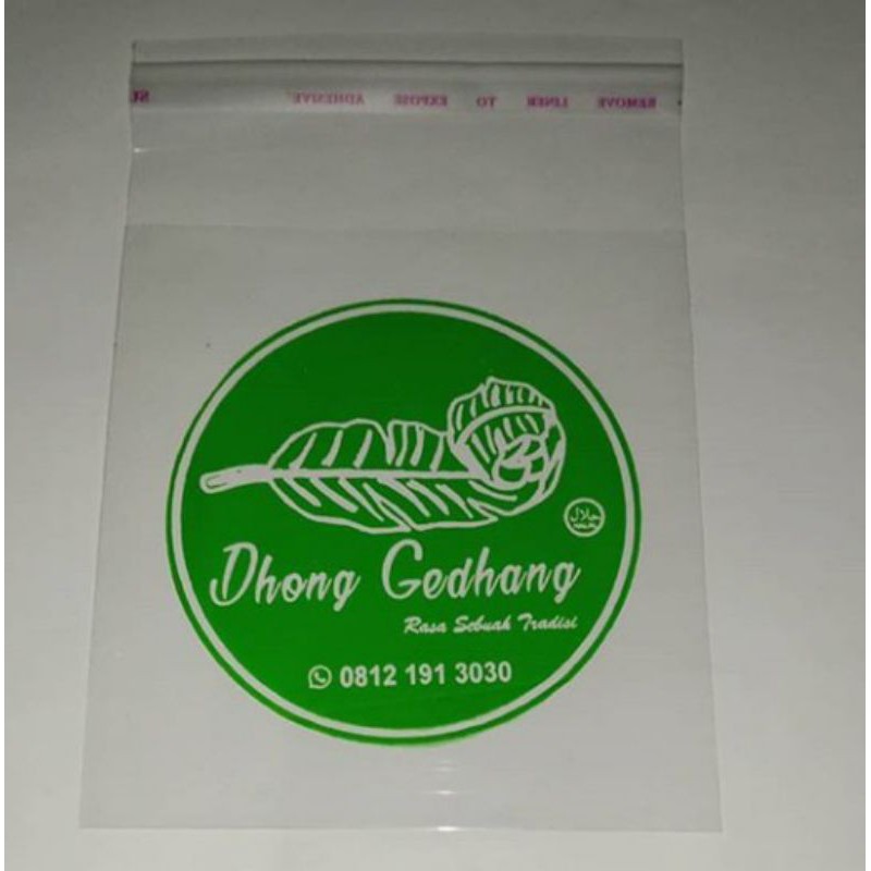 Sablon plastik opp cocok untuk kemasan makanan, aksesoris dan lainnya.