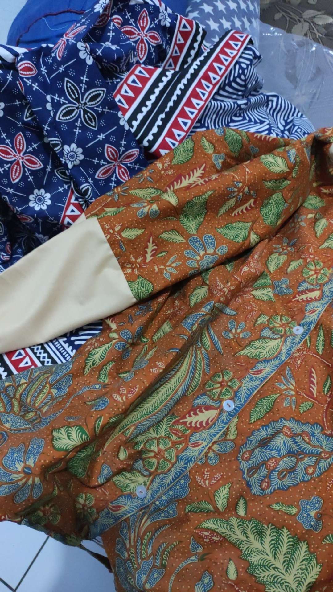 Tunik Batik Iwan Tirta Navy