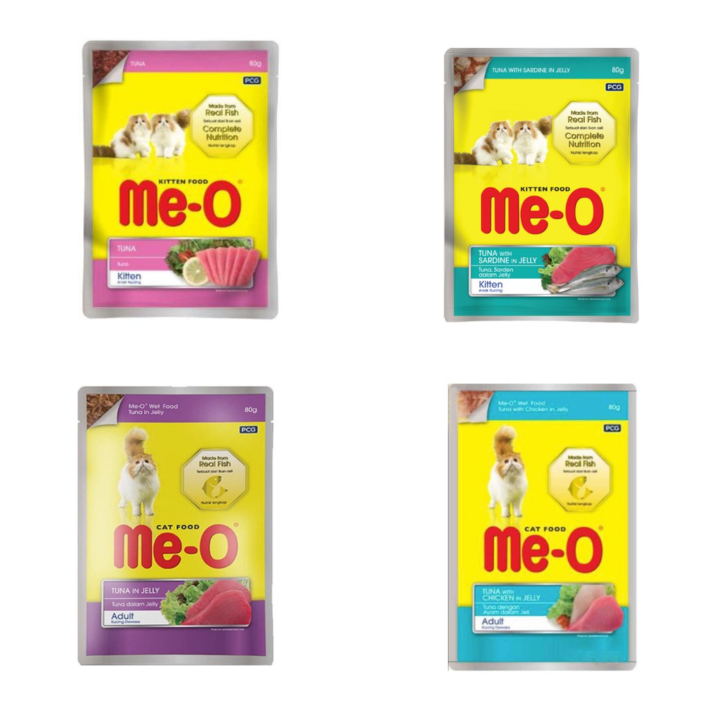 Makanan Basah Wet Cat Food MEO POUCH ALL STAGE 80GR