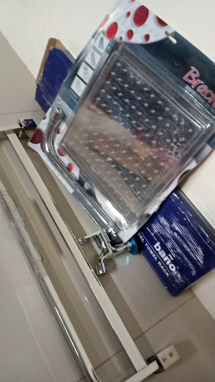 Wall Shower Tanam Kotak Stainless 10in 25cmx25cm