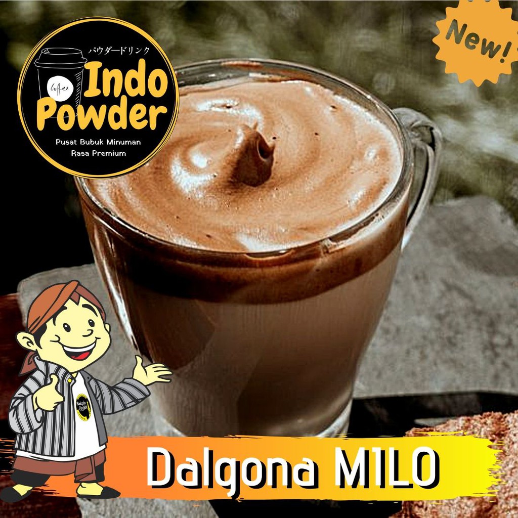 Bubuk DALGONA MYLO 1kg - Bubuk DALGONA MYLO anti gagal 1Kg - DALGONA MYLO Powder 1Kg utk 40-50 cup