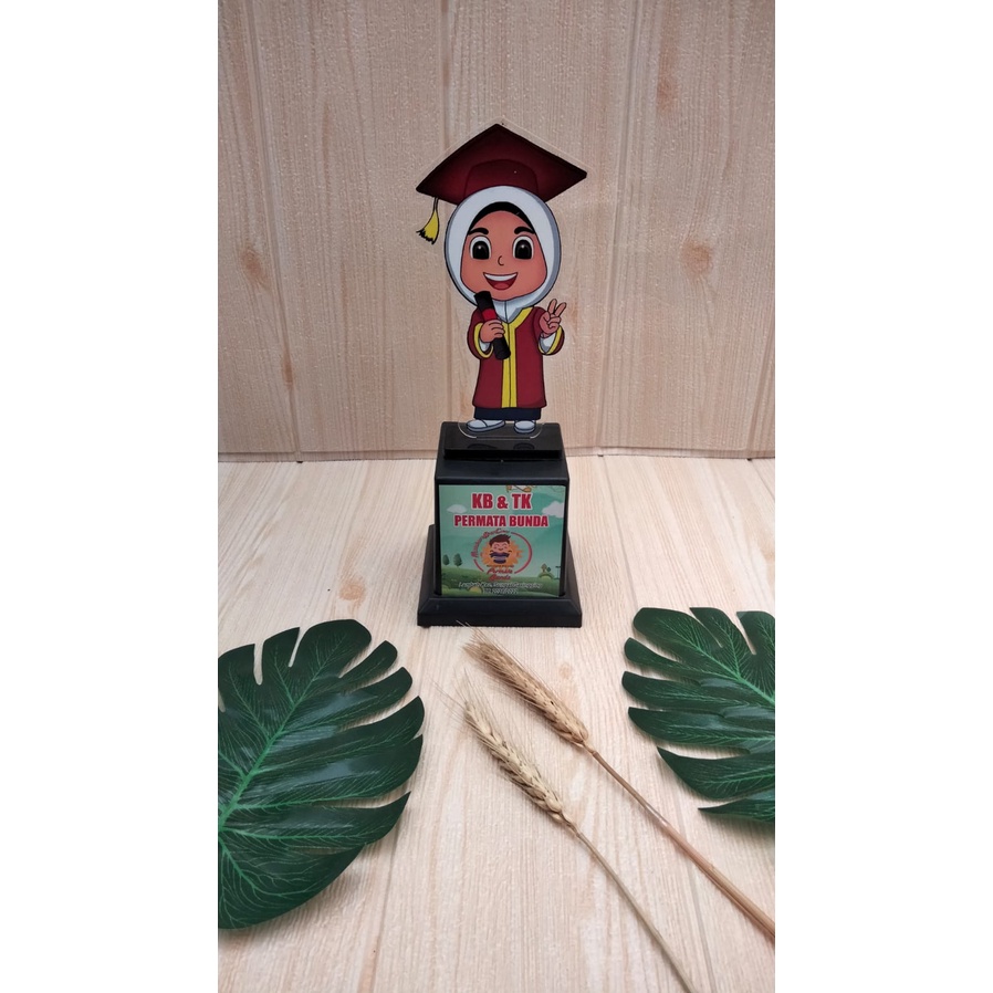 Plakat Akrilik Custom + box | Plakat Wisuda | Plakat Magang | Plakat KKN + BOX