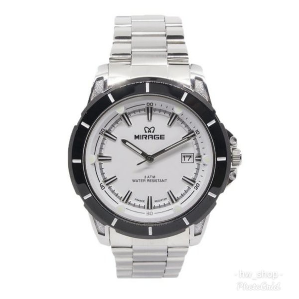 Jam Tangan Pria Mirage 8713 Silver Original