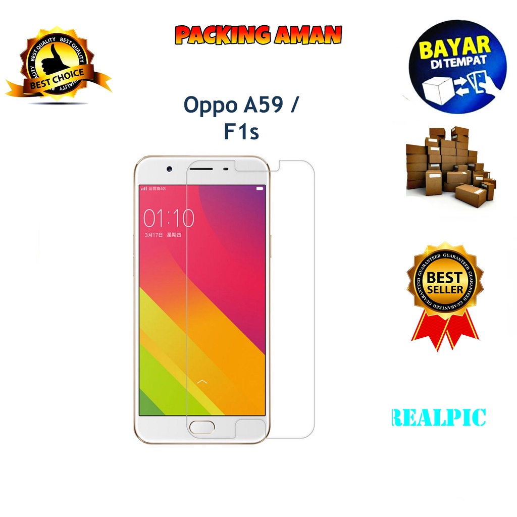 Tempered Glass Oppo A59 / F1s Screen Protector Anti Gores