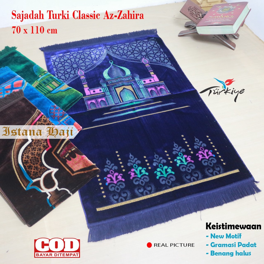 Sajadah Tebal Turki Bludru Halus Premium Classic