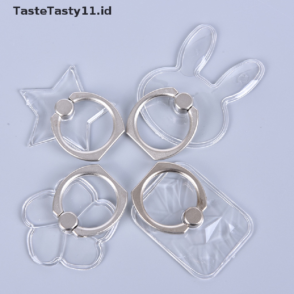 (TasteTasty) Ring Stand Holder Hp Universal Transparan Bisa Berputar 360 °