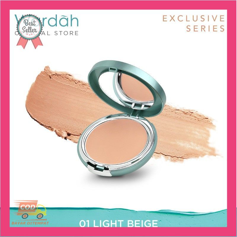 Wardah Exclusive Creamy Foundation 01 Light Beige 12 g Promo dan Original