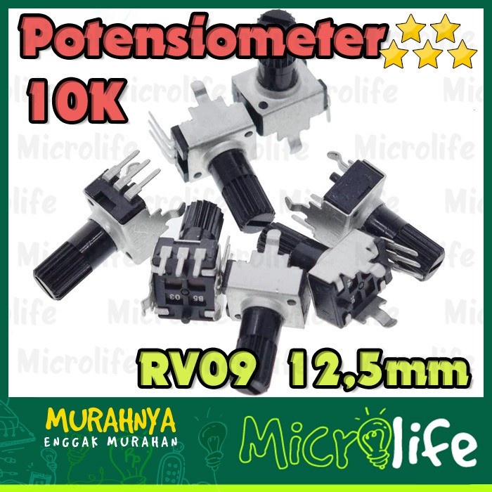 Potensio 10K RV09 Potensiometer 12.5mm