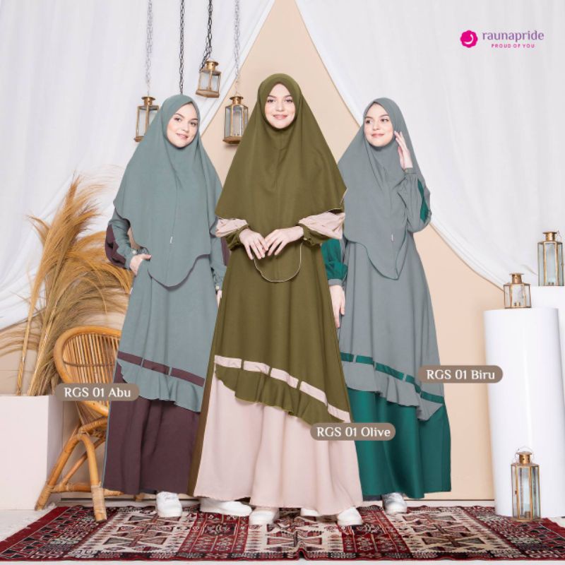 Rauna Gamis Set Hijab RGS 01