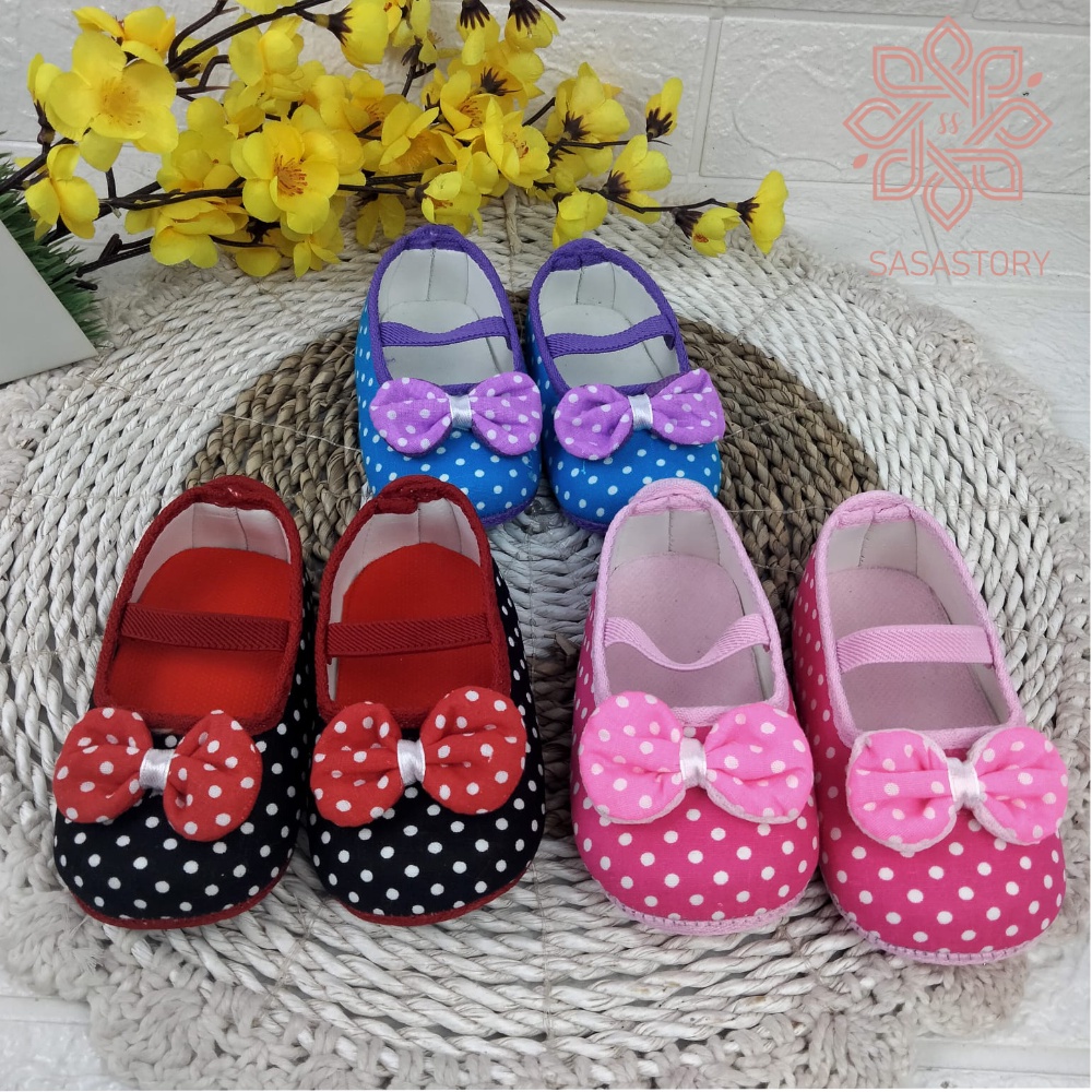 SEPATU BABY BAYI PREWALKER POLKADOT PITA FP17