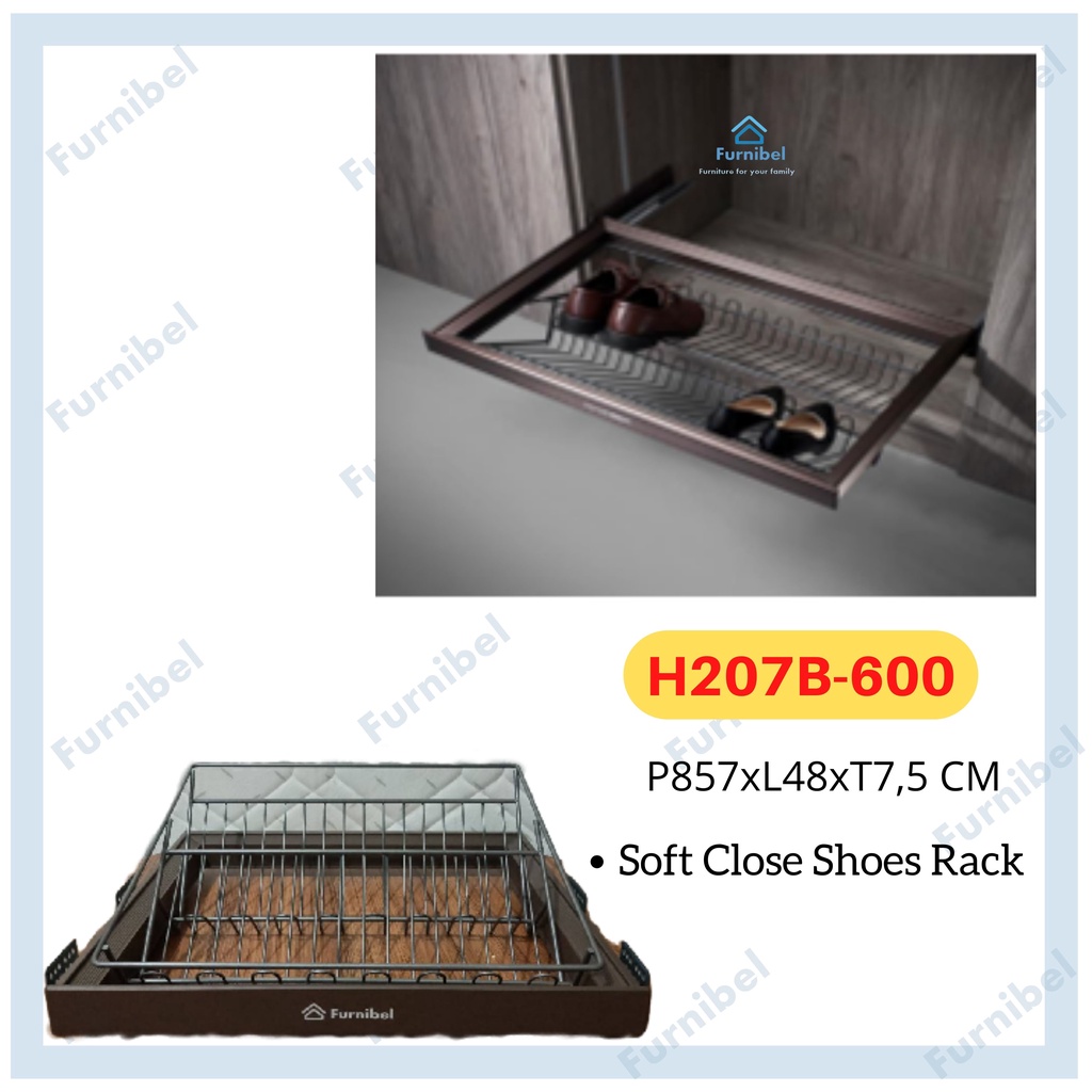 Soft close shoes rack/ rak sepatu soft close