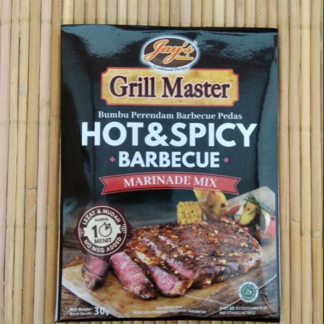 

Jay's Grill Master Hot & Spicy Barbeque Marinade Mix 30gr.
