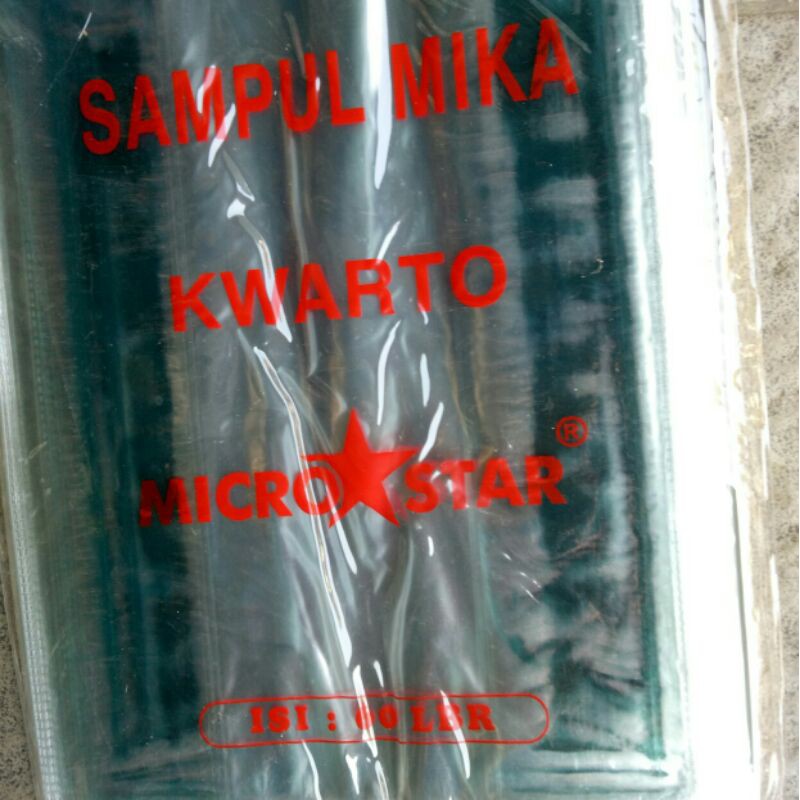 

SAMPUL MIKA UKURAN QUARTO. 1 pak isi 60 lembar