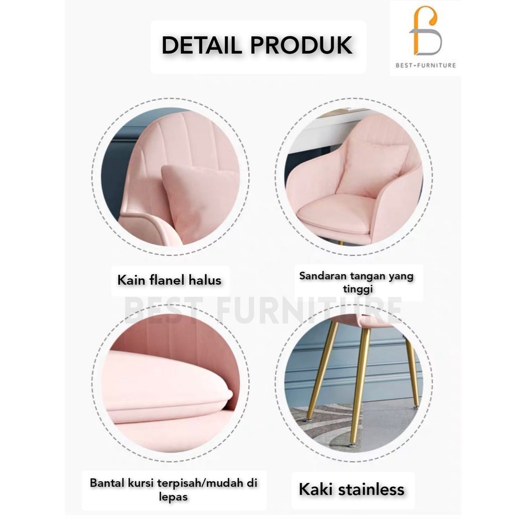 Best Kursi Sandaran Bantal Kursi Santai Kursi Rumah Kursi Meja Rias Kursi Multifungsi