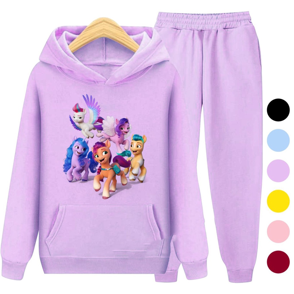 Setelan Anak Sweater Hoodie KUDA PONI 04 / Sweater Anak Perempuan Usia 3-15 Tahun