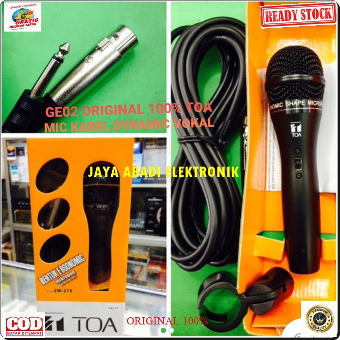 G02 TOA mic kabel mik cable karaoke vokal meeting vocal audio sound pro jernih panggung pidato ceramah imam masjid musik music pengeras suara G02  Bisa ke segala alat audio sound KABEL ORIGINAL TOA 5 METER  GARANSI UANG KEMBALI 100% JIKA TERBUKTI