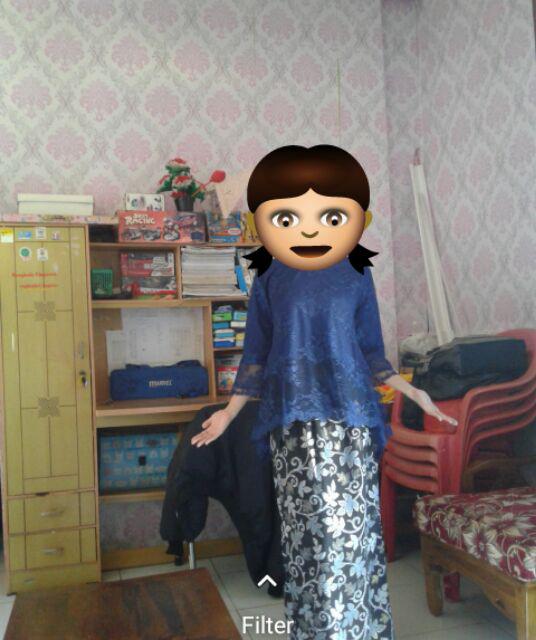 Couple Bianca.setelan Kebaya Brukat Batik Couple (6warna)