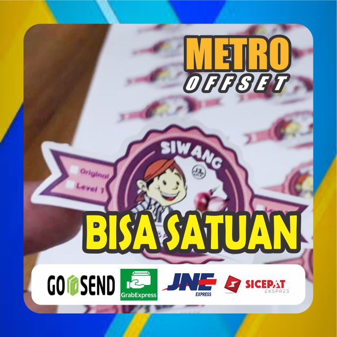 

CETAK STIKER LABEL KEMASAN PRODUK VINYL + CUTTING A3+ (BISA SATUAN)