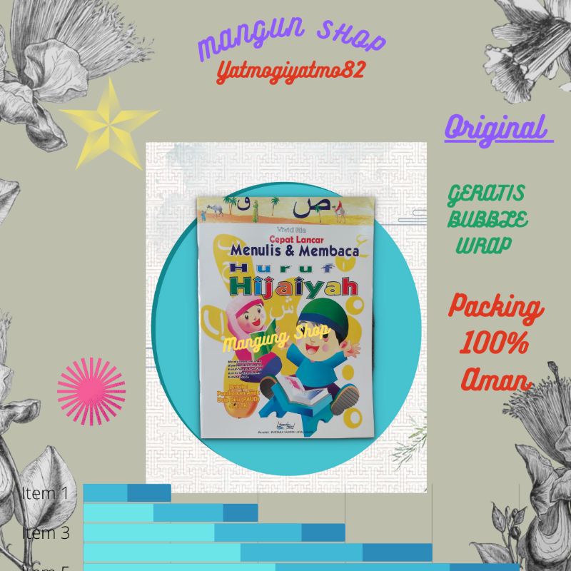 Buku Cepat Lancar Menulis dan Membaca Hyruf Hijaiyah ( Sandro)