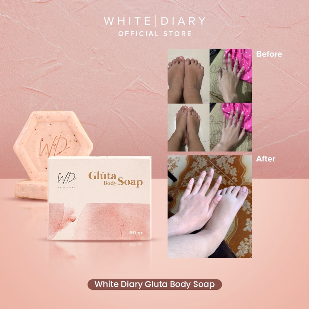 White Diary Gluta Body Soap / Sabun Badan Pemutih / Whitening Shop